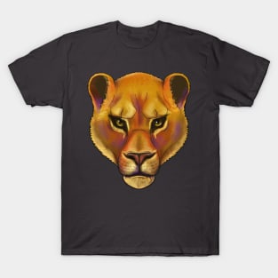 head of a lioness on a transparent background T-Shirt